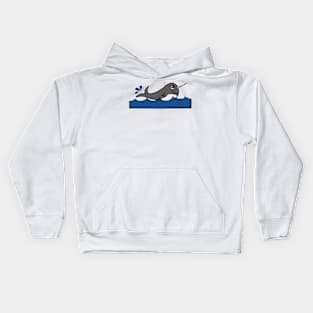 Narwhal Splash Kids Hoodie